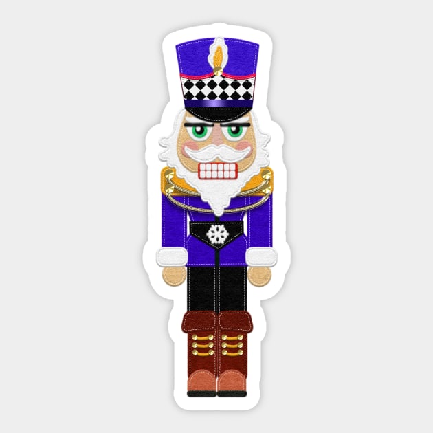 Felt Look Nutcracker II | Cherie's Art Original (c)2020 Sticker by CheriesArt